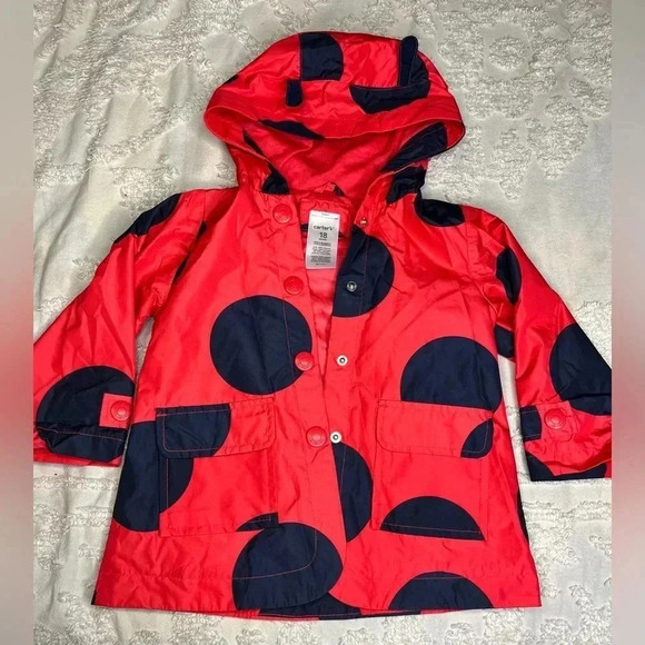 Carter's Other - Adorable Carter ladybug rain jacket & Cat and Jack Floral jacket